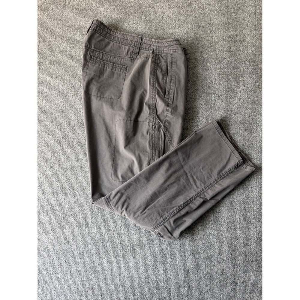 Kuhl short women's hiking cargo pants size 14 gray color